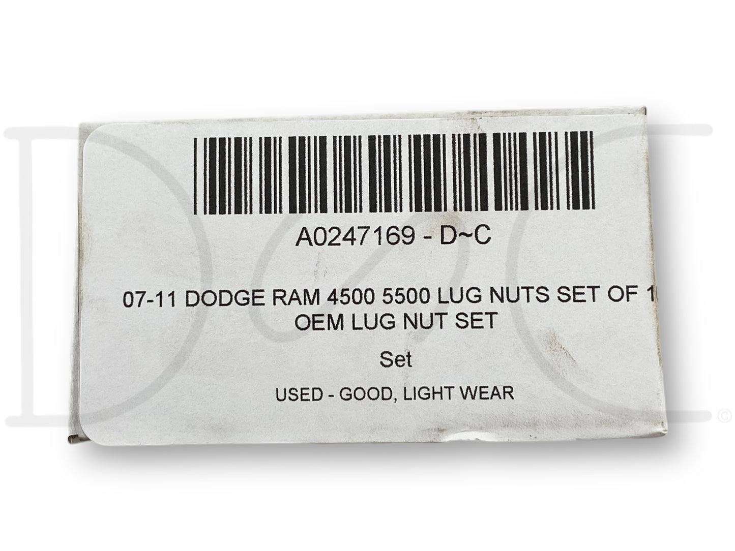07-11 Dodge Ram 4500 5500 Lug Nuts Set Of 10 OEM Lug Nut Set