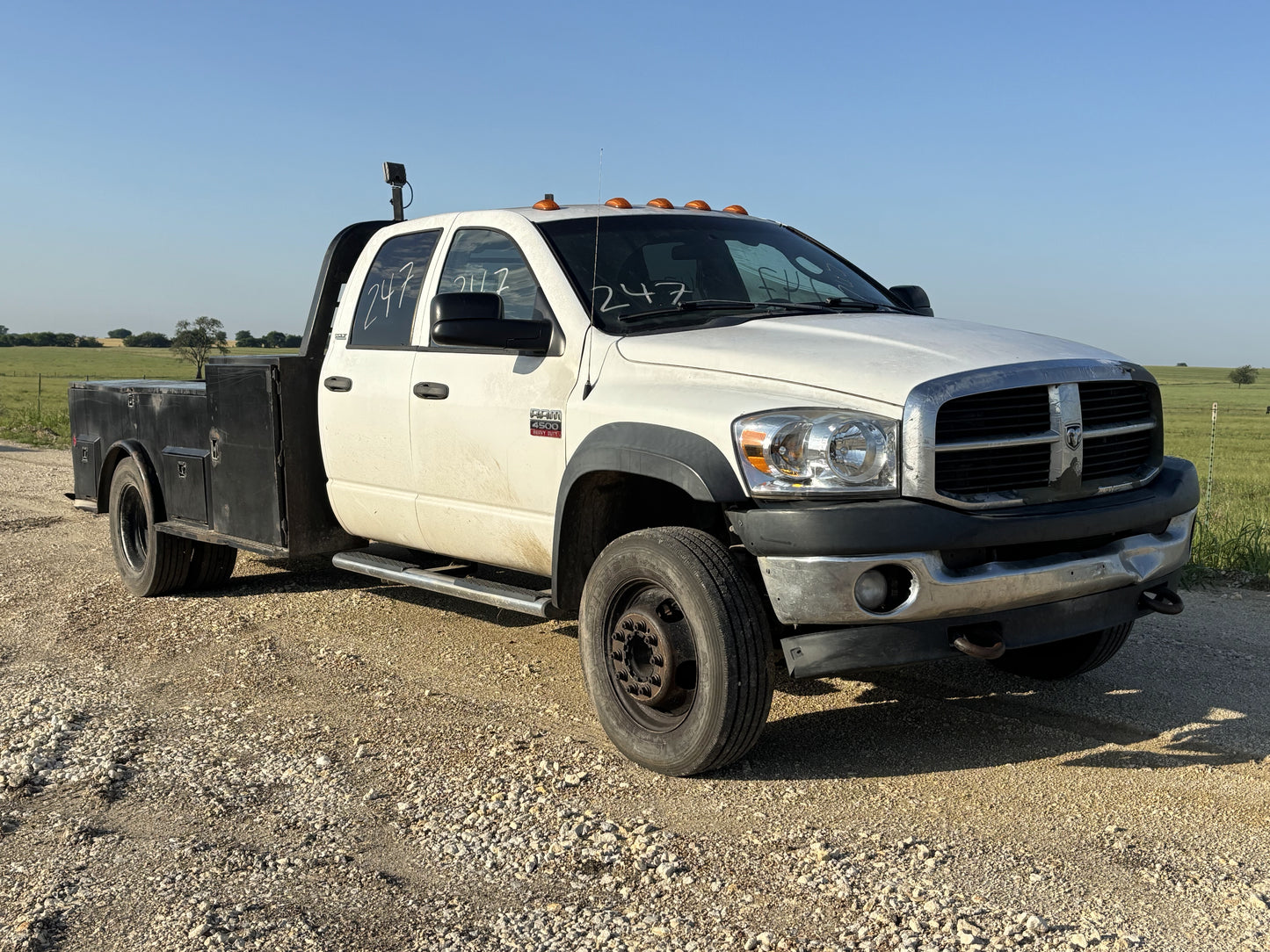 06-09 Dodge Ram 2500 3500 Hood W/ Grill W7 White
