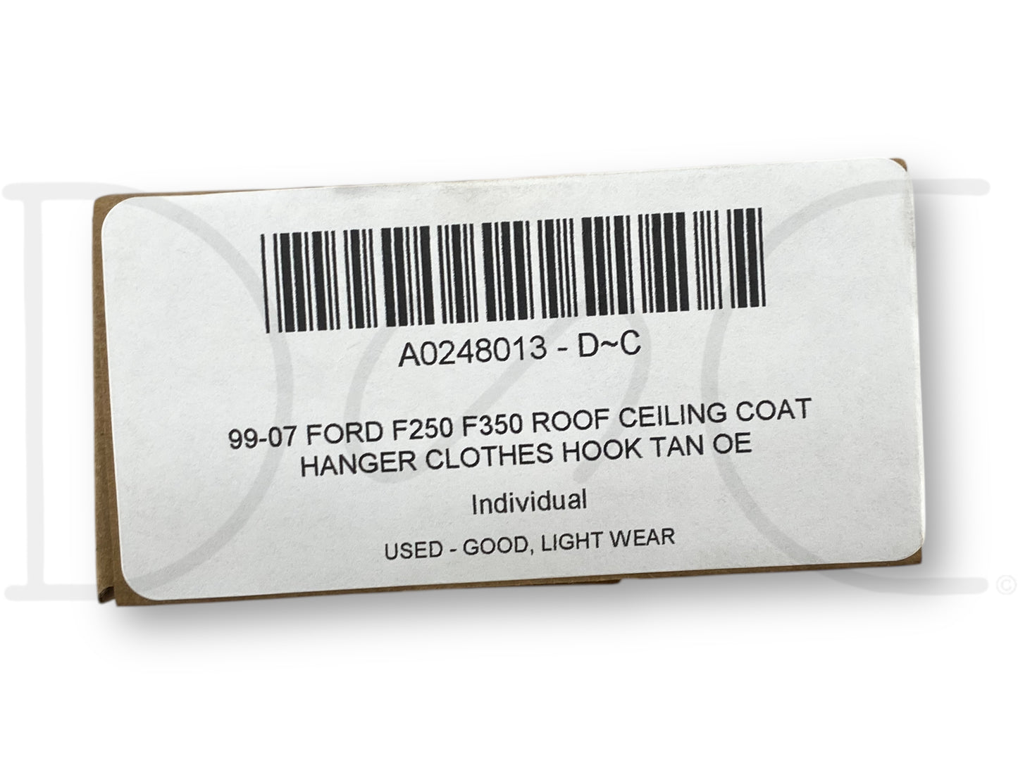 99-07 Ford F250 F350 Roof Ceiling Coat Hanger Clothes Hook Tan OE