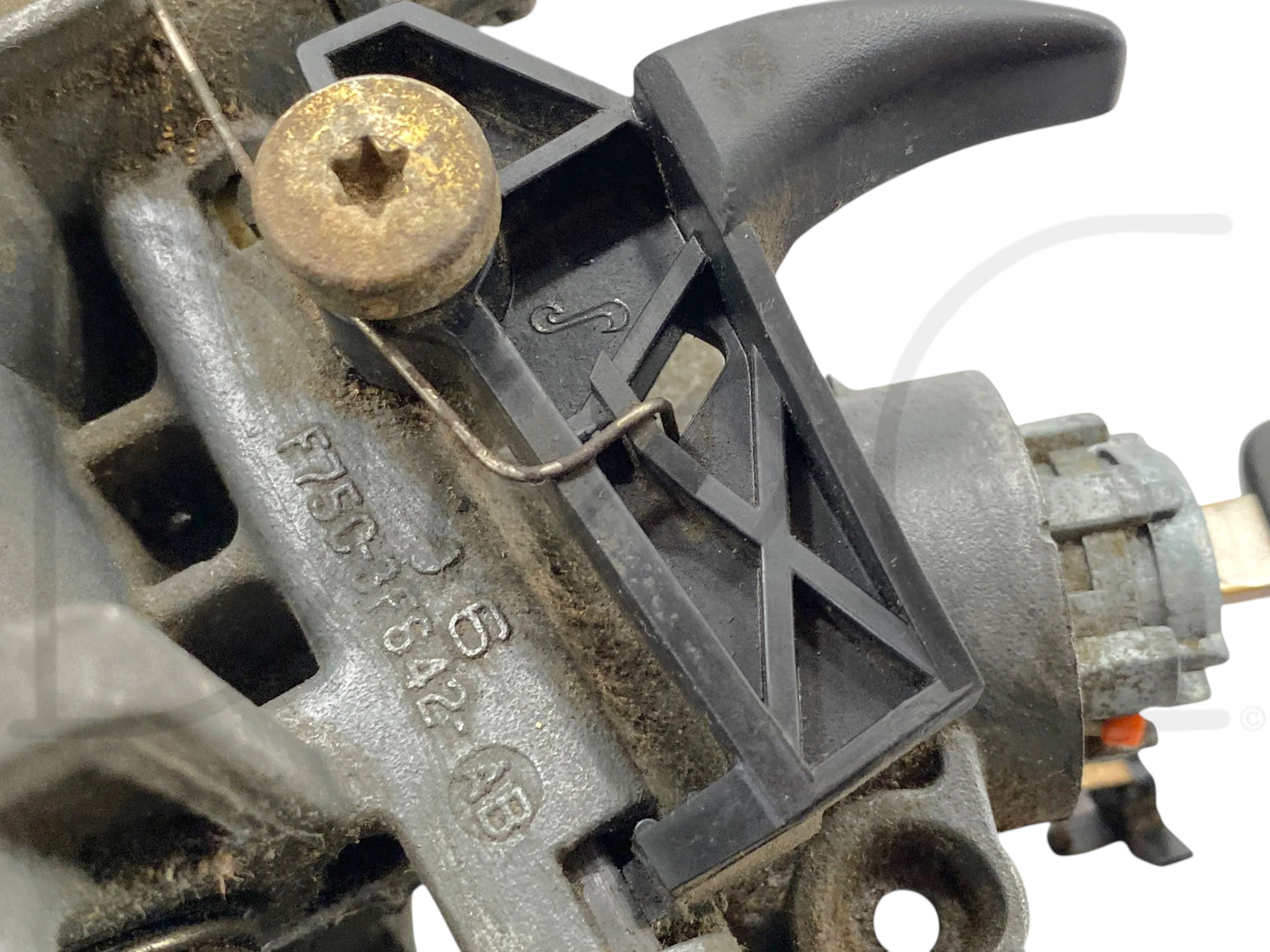 02-04 Ford F250 F350 Tilt Steering Column Auto Trans W/ Key & Clockspring
