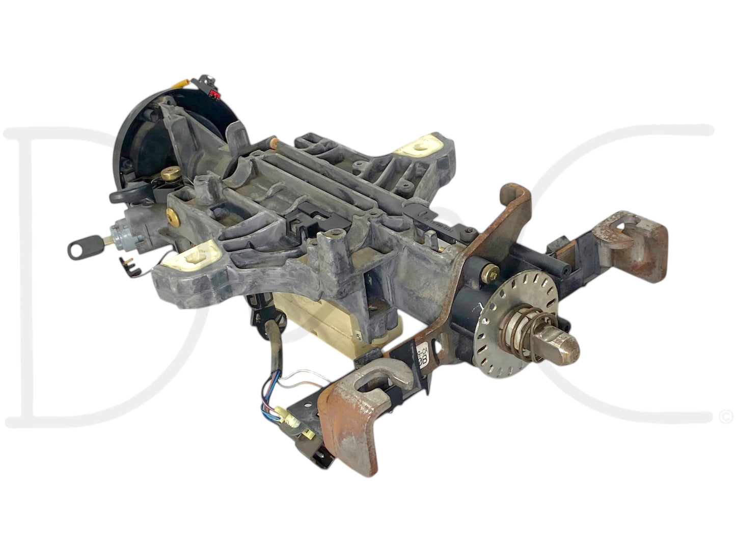 02-04 Ford F250 F350 Tilt Steering Column Auto Trans W/ Key & Clockspring