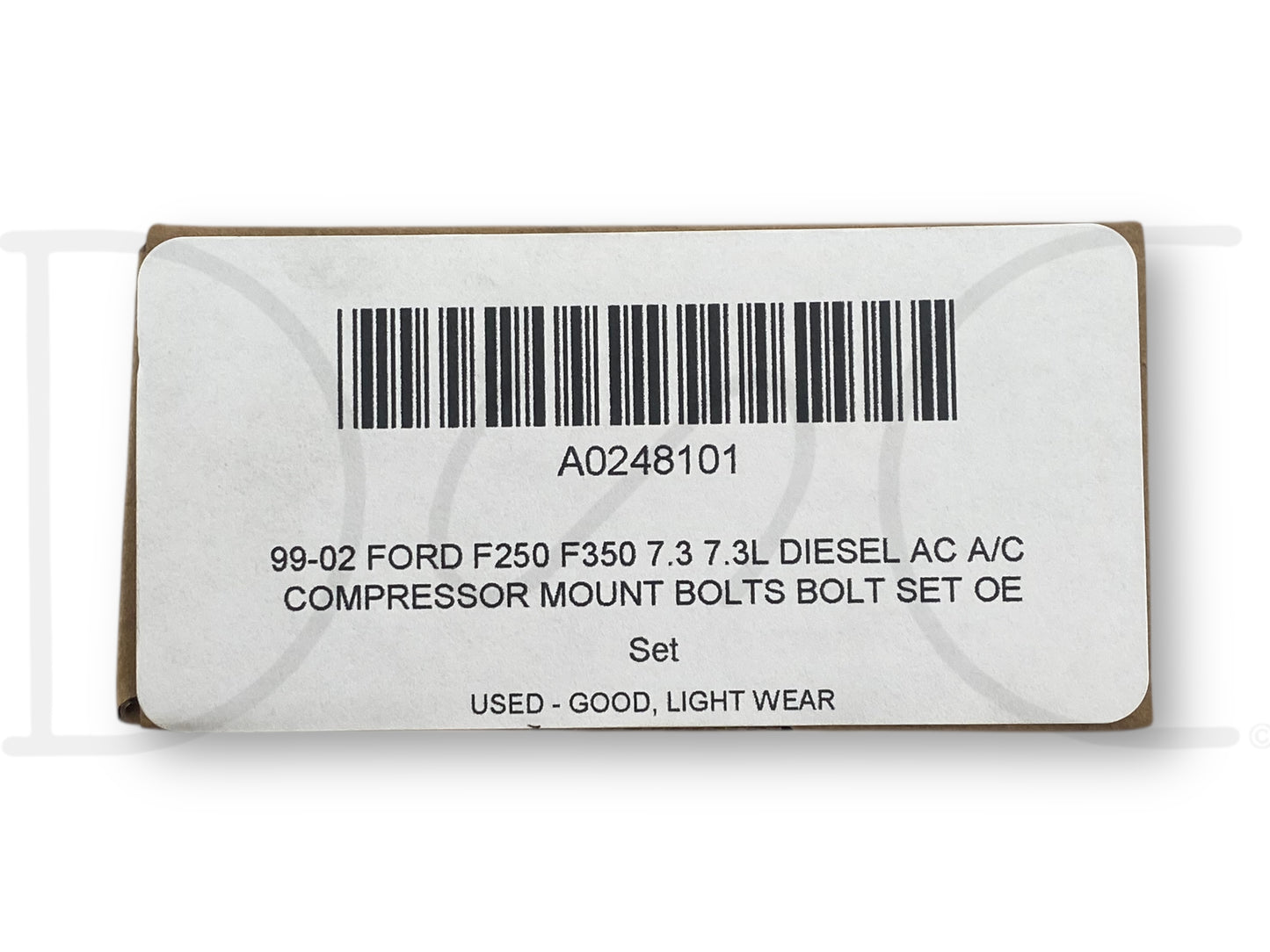 99-02 Ford F250 F350 7.3 7.3L Diesel Ac A/C Compressor Mount Bolts Bolt Set OE