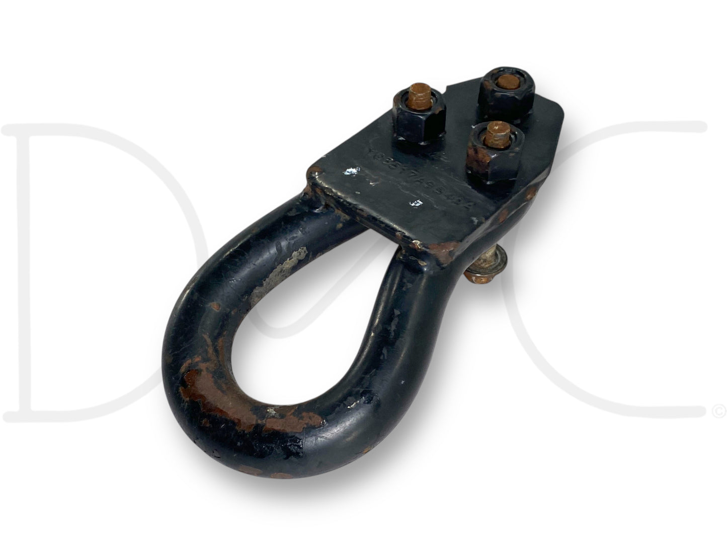 00-07 Ford F250 F350 Tow Hook Recovery Loop Black W/ Bolts Yc35-17A954