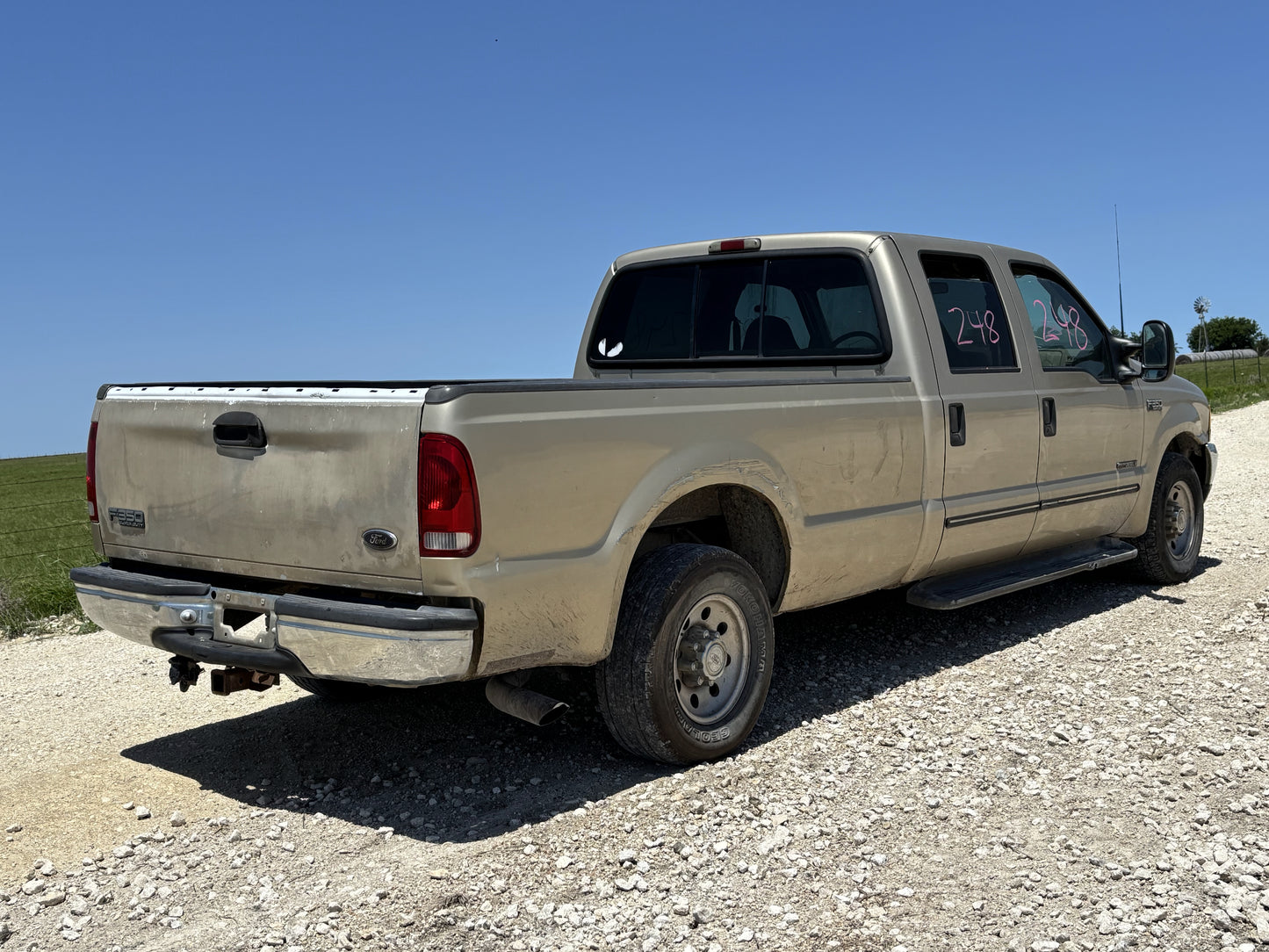 99-07 Ford F250 F350 Front LH Left Driver Door B2 Tan Electric