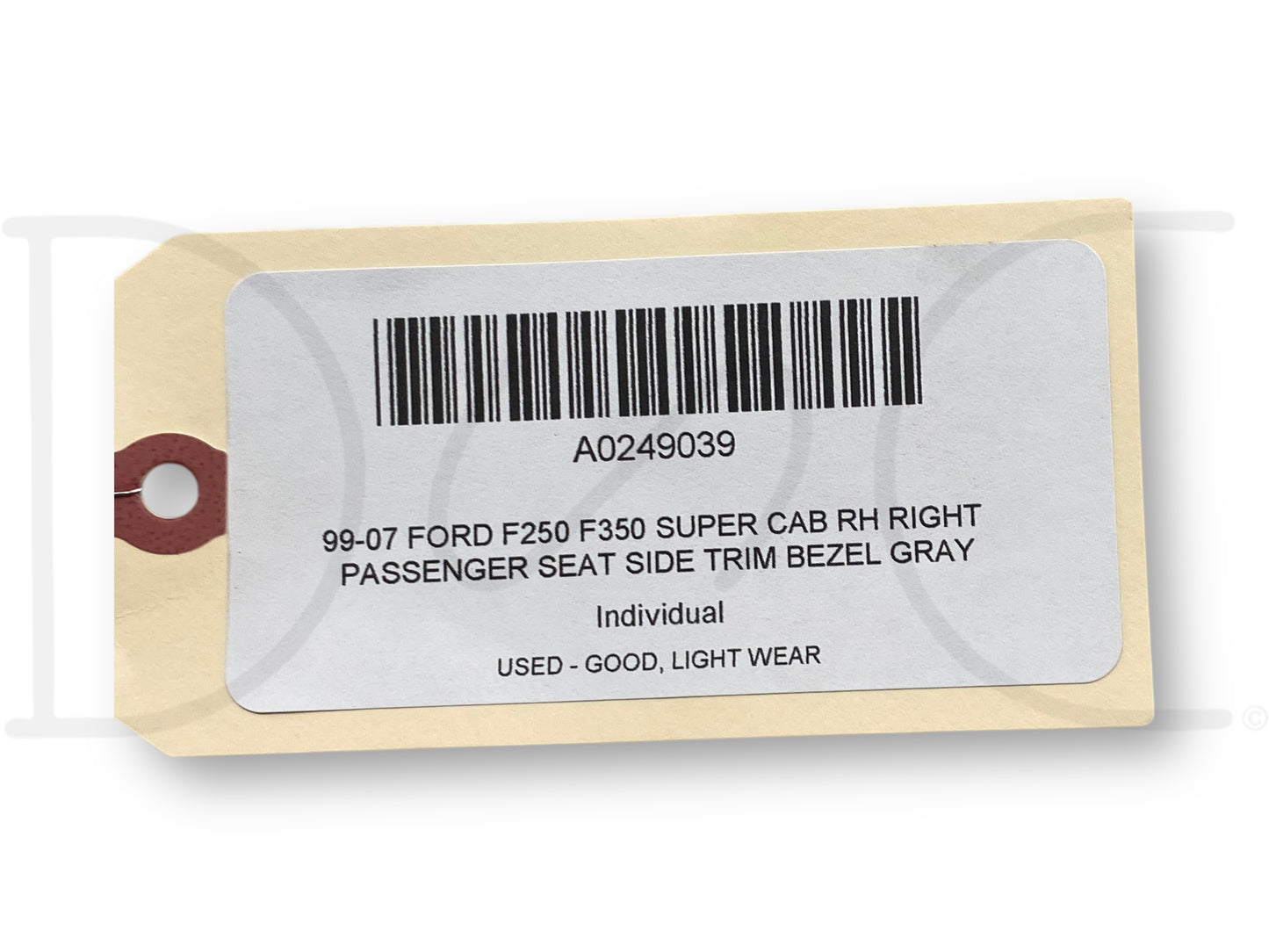 99-07 Ford F250 F350 Super Cab RH Right Passenger Seat Side Trim Bezel Gray