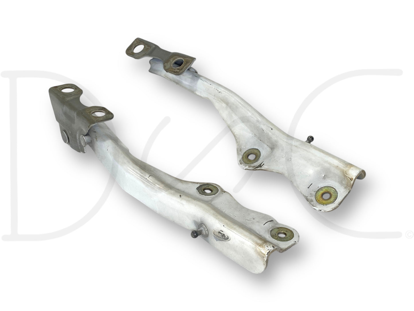 99-07 Ford F250 F350 Super Duty Hood Hinge Set White Hood Hinges OE RH LH Pair