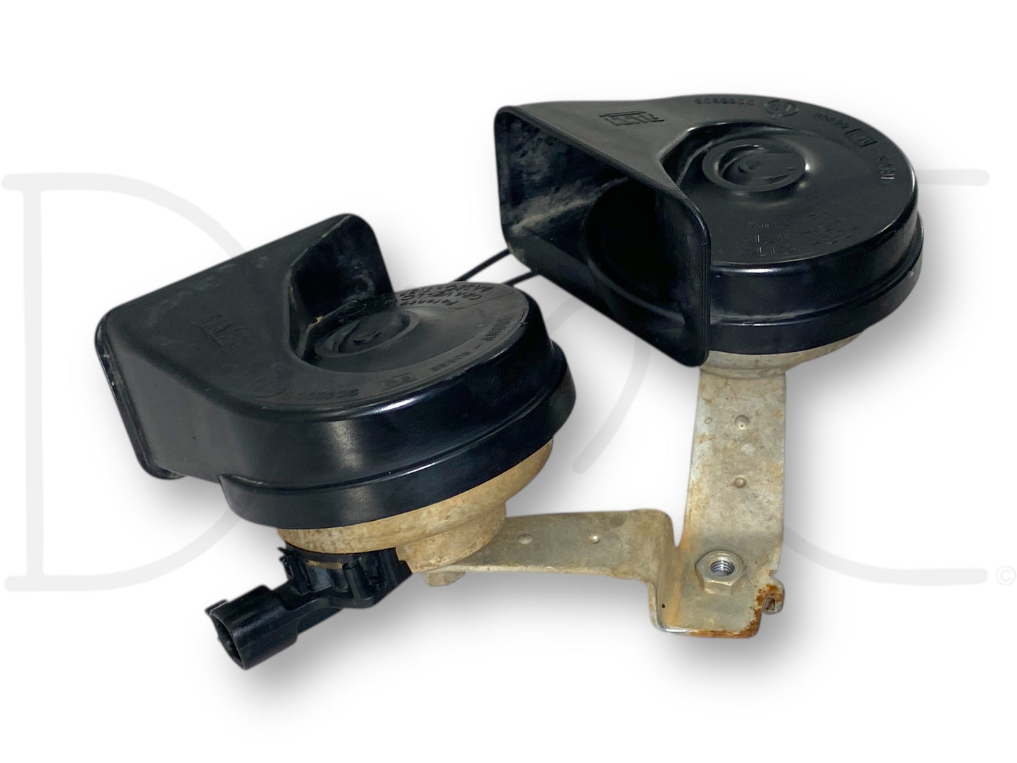 02-04 Ford F250 F350 Super Duty Horn Pair OEM Dual Note Horns