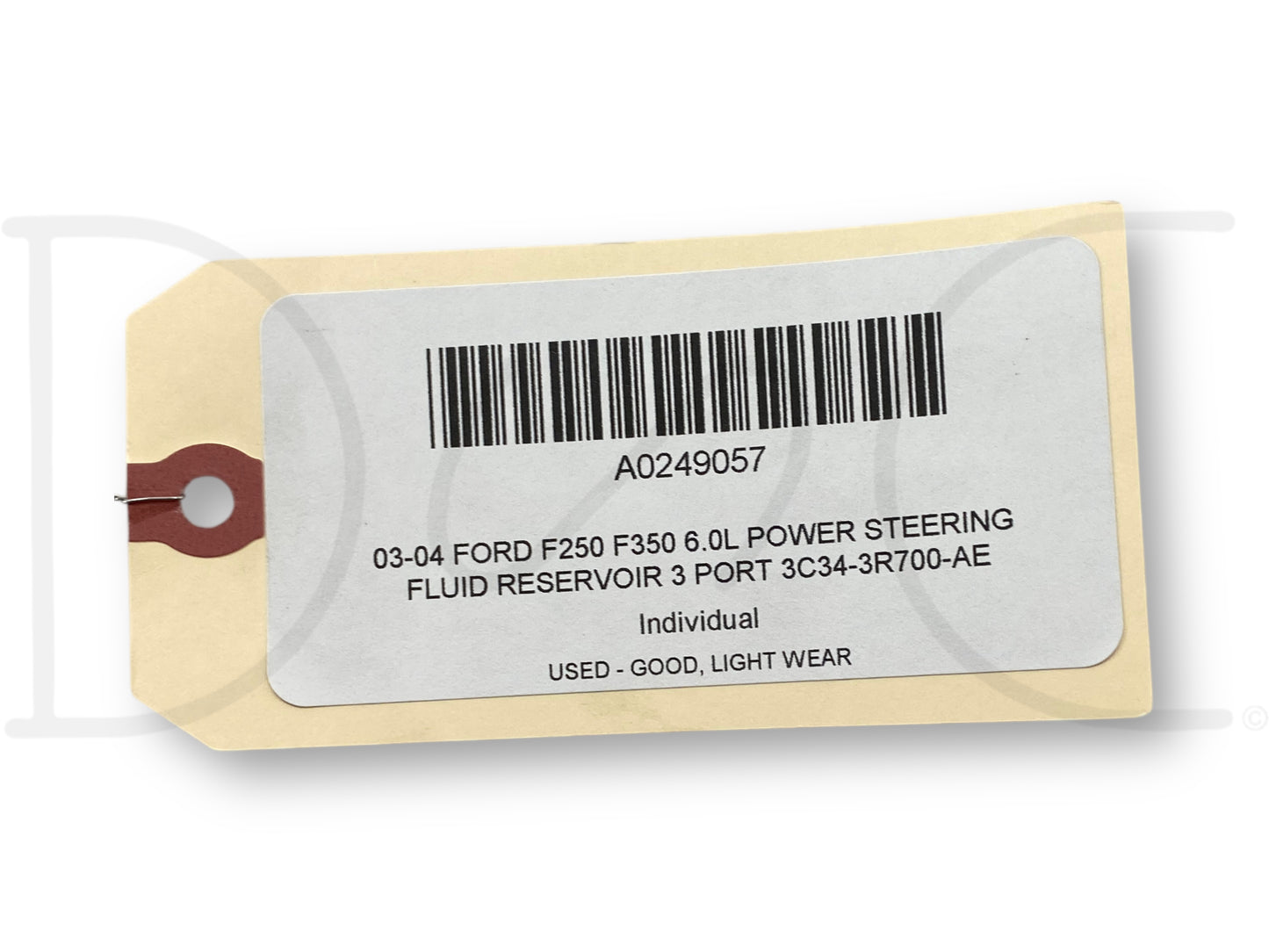 03-04 Ford F250 F350 6.0L Power Steering Fluid Reservoir 3 Port 3C34-3R700-Ae