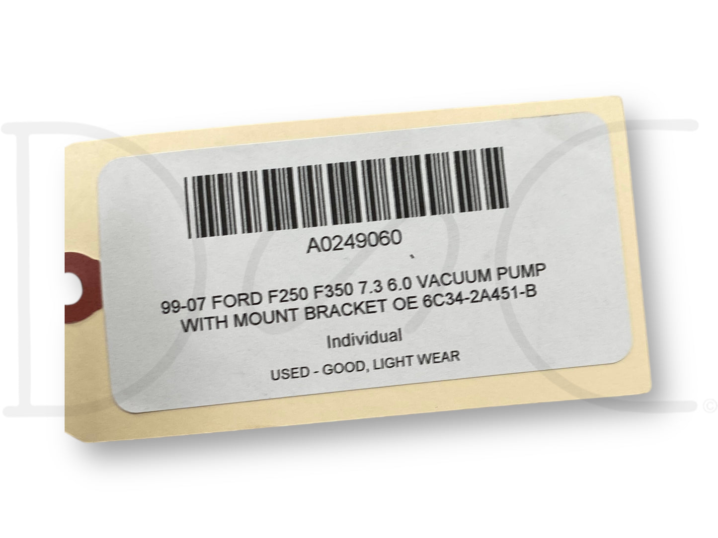 99-07 Ford F250 F350 7.3 6.0 Vacuum Pump With Mount Bracket OE 6C34-2A451-B