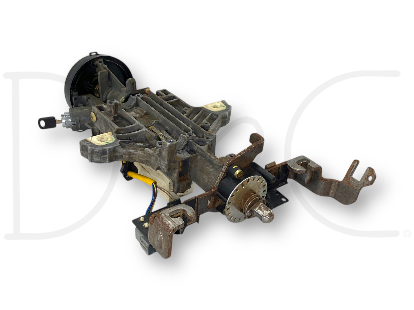02-04 Ford F250 F350 Tilt Steering Column Auto Trans W/ Key & Clockspring