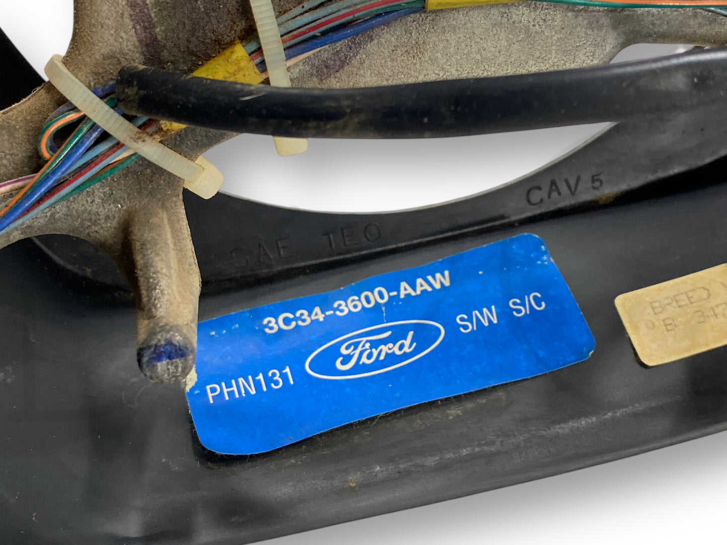 03-04 Ford F250 F350 Steering Wheel W/ Cruise Control Black OEM 3C34-3600-Aaw