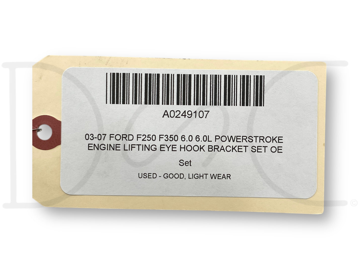 03-07 Ford F250 F350 6.0 6.0L Powerstroke Engine Lifting Eye Hook Bracket Set OE