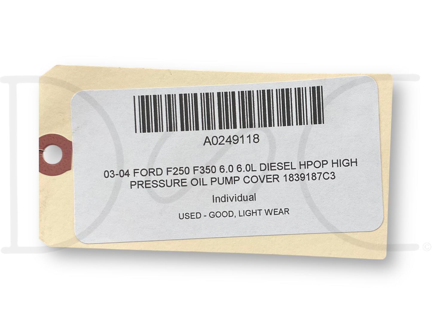 03-04 Ford F250 F350 6.0 6.0L Diesel HPOP High Pressure Oil Pump Cover 1839187C3