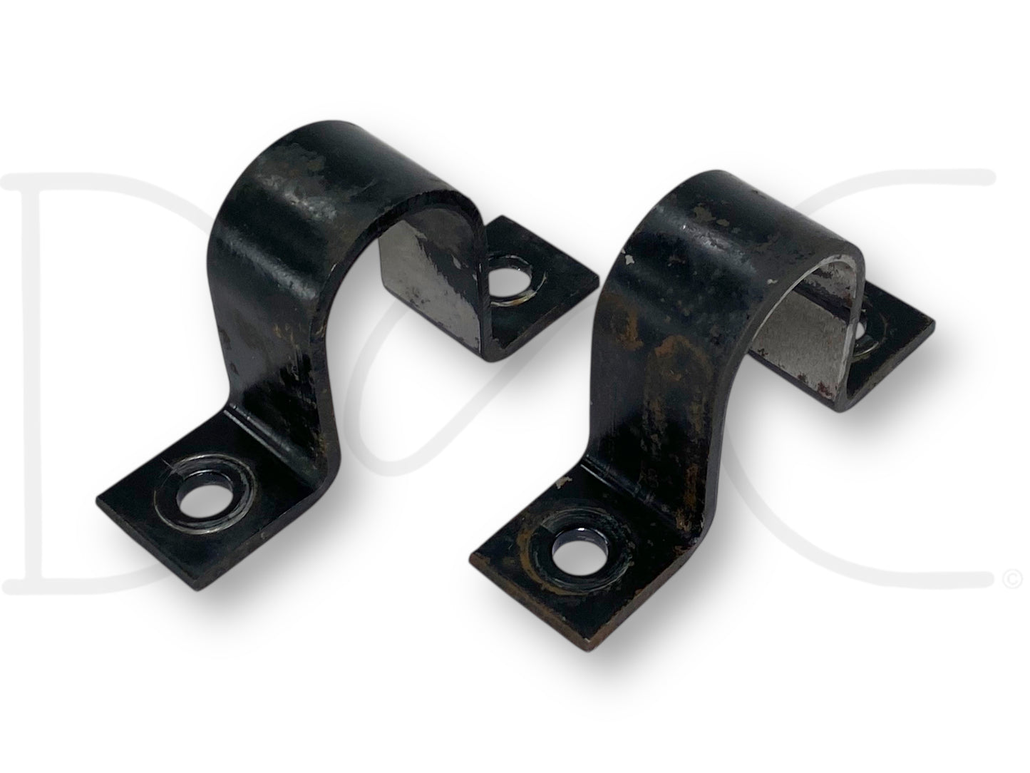 99-04 Ford F250 F350 2WD Front Axle Sway Bar Bushing Brackets Bracket Set OE