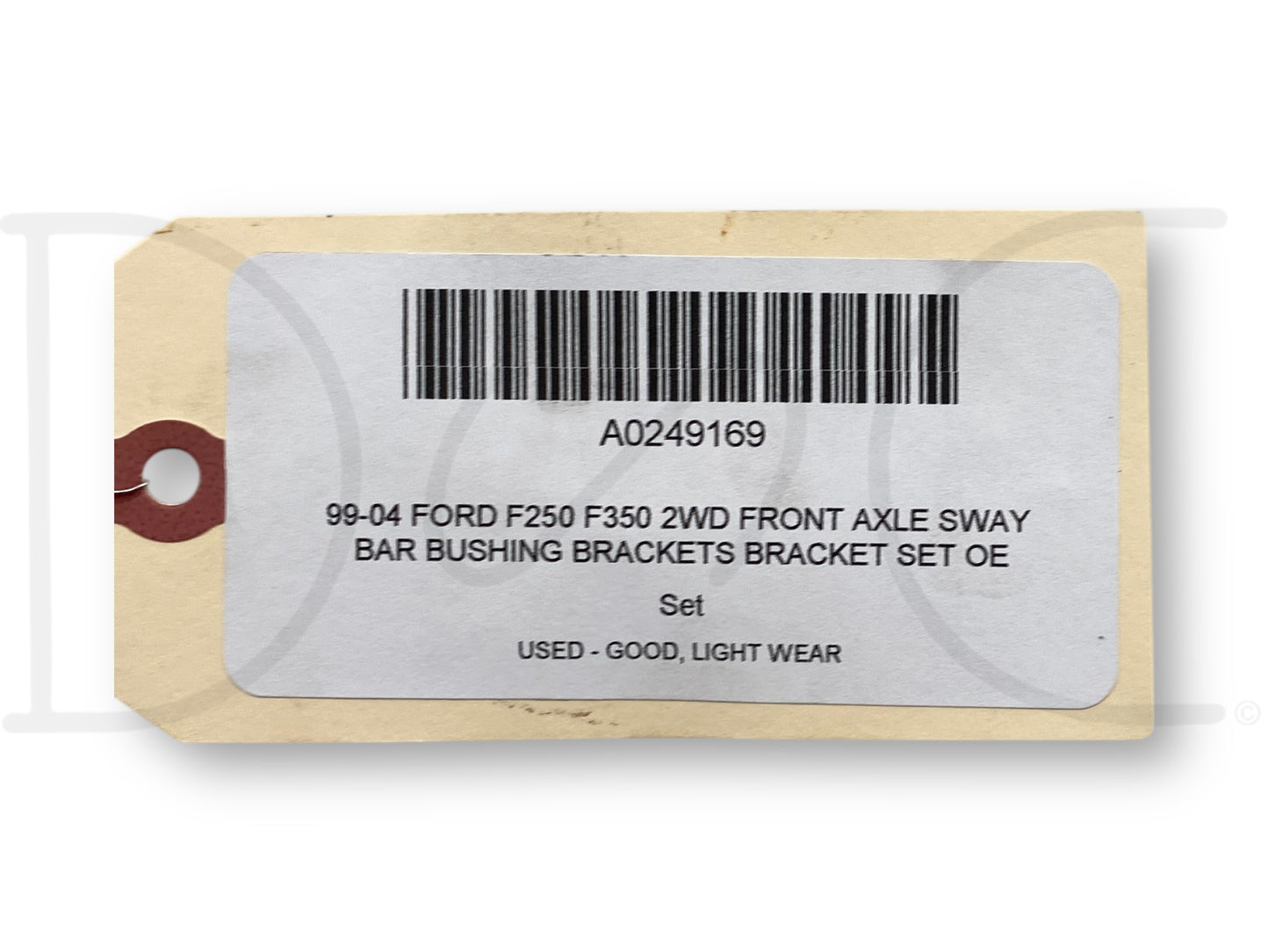 99-04 Ford F250 F350 2WD Front Axle Sway Bar Bushing Brackets Bracket Set OE