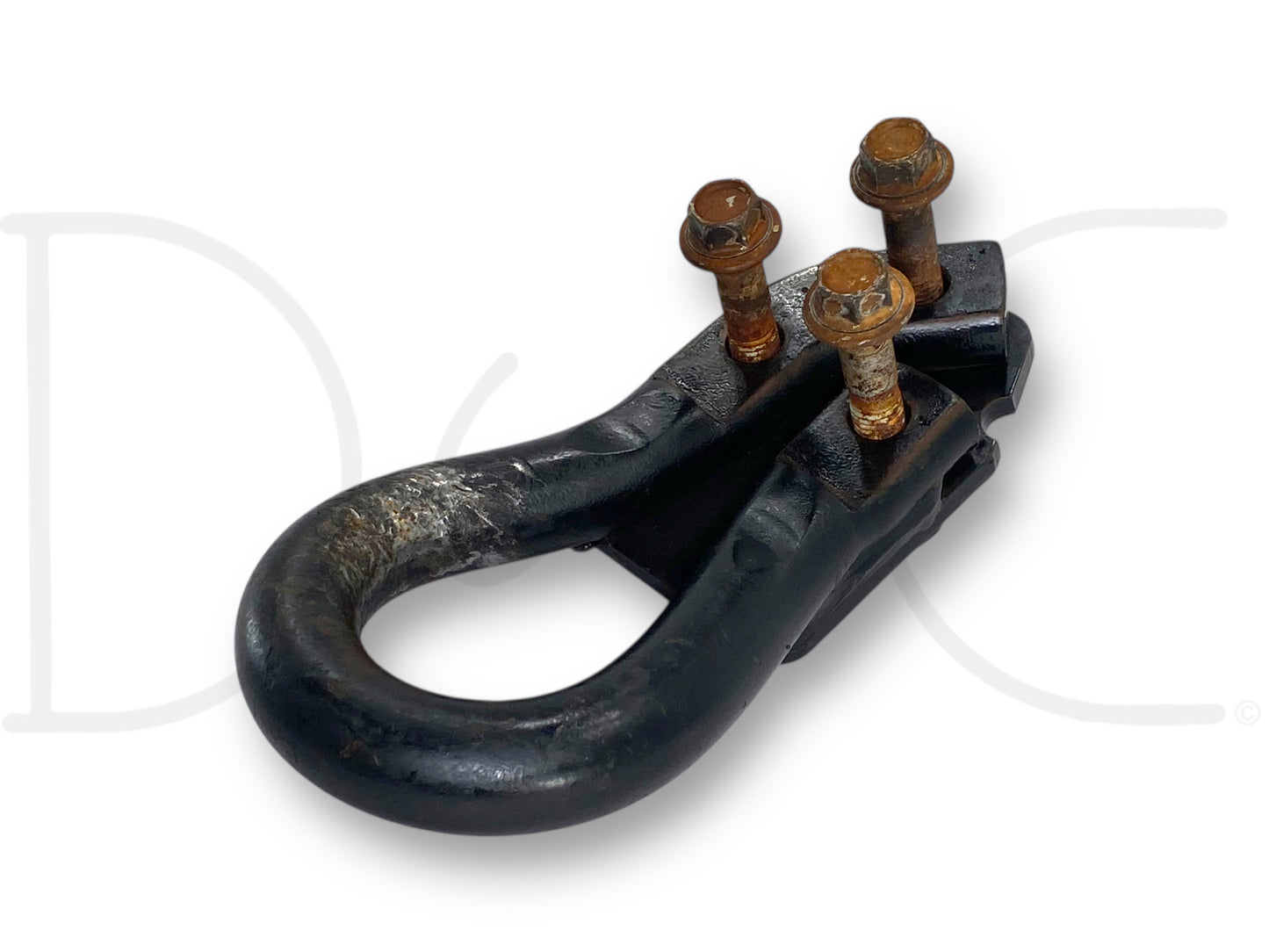 00-07 Ford F250 F350 Tow Hook Recovery Loop Black W/ Bolts 1C34-17A954-Aa