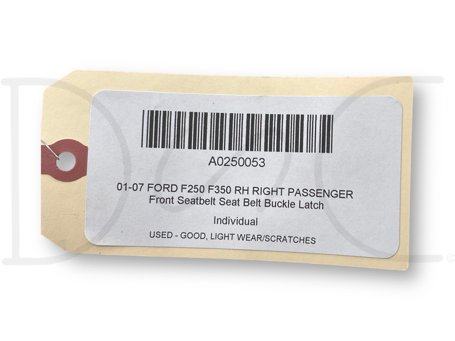 01-07 Ford F250 F350 RH Right Passenger Front Seatbelt Seat Belt Buckle Latch