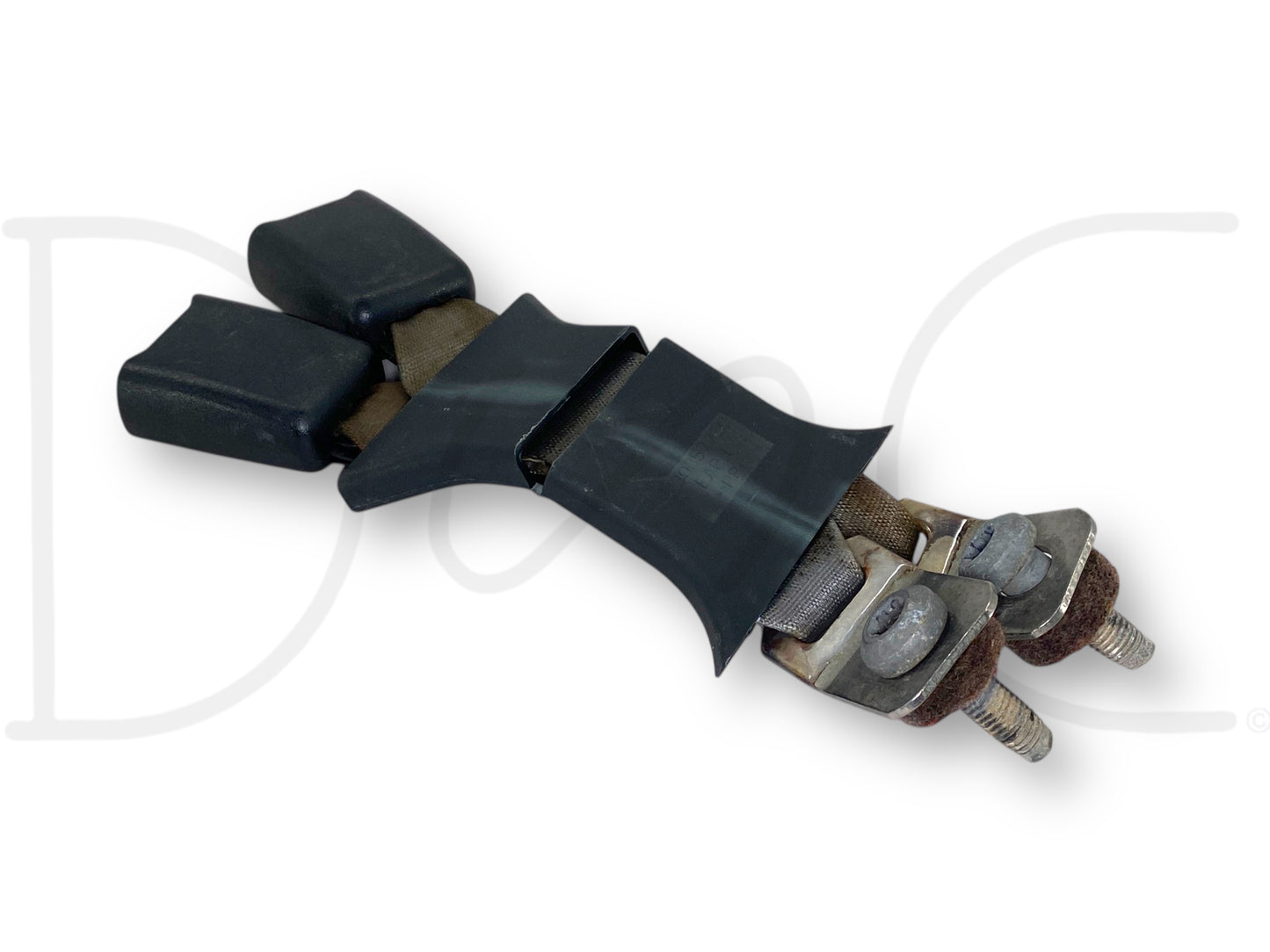 03-07 Ford F250 F350 Rear Seat Belt Seatbelt Latch Buckle Double Gray OE
