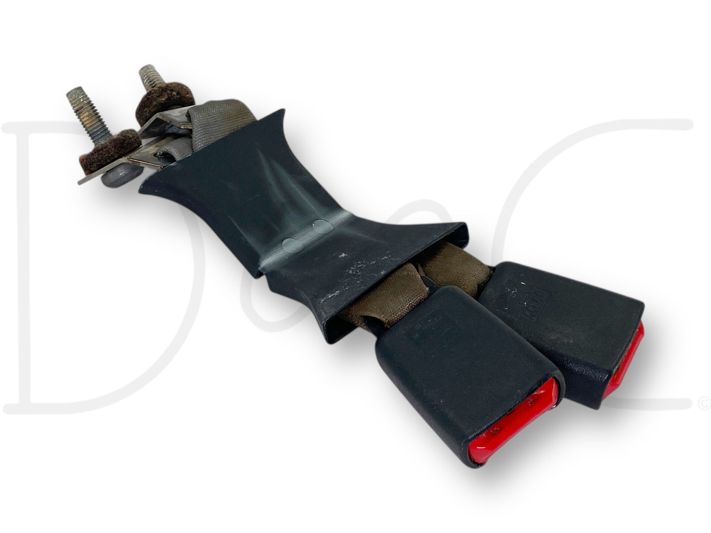 03-07 Ford F250 F350 Rear Seat Belt Seatbelt Latch Buckle Double Gray OE