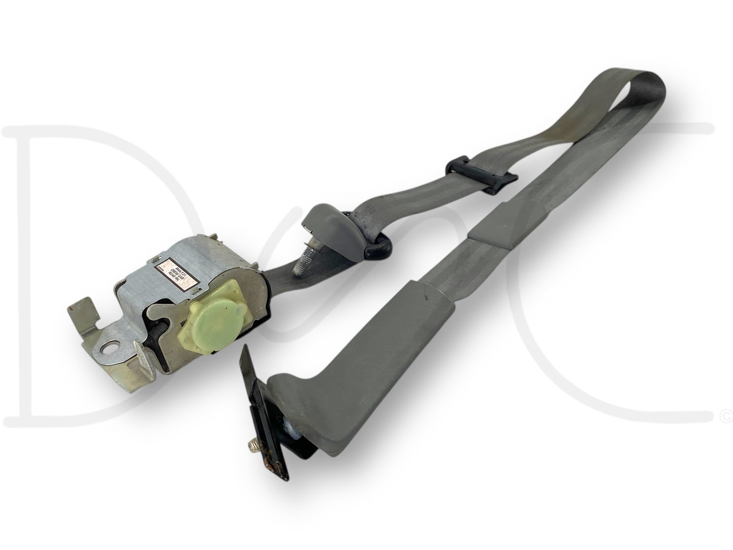 05-07 Ford F250 F350 Crew Cab RH Right Passenger Rear Seat Belt Seatbelt Gray