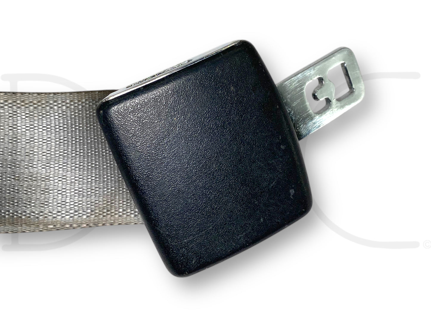 03-07 Ford F250 F350 Rear Back Seat Center Seatbelt Lap Belt Gray OE *Blem*