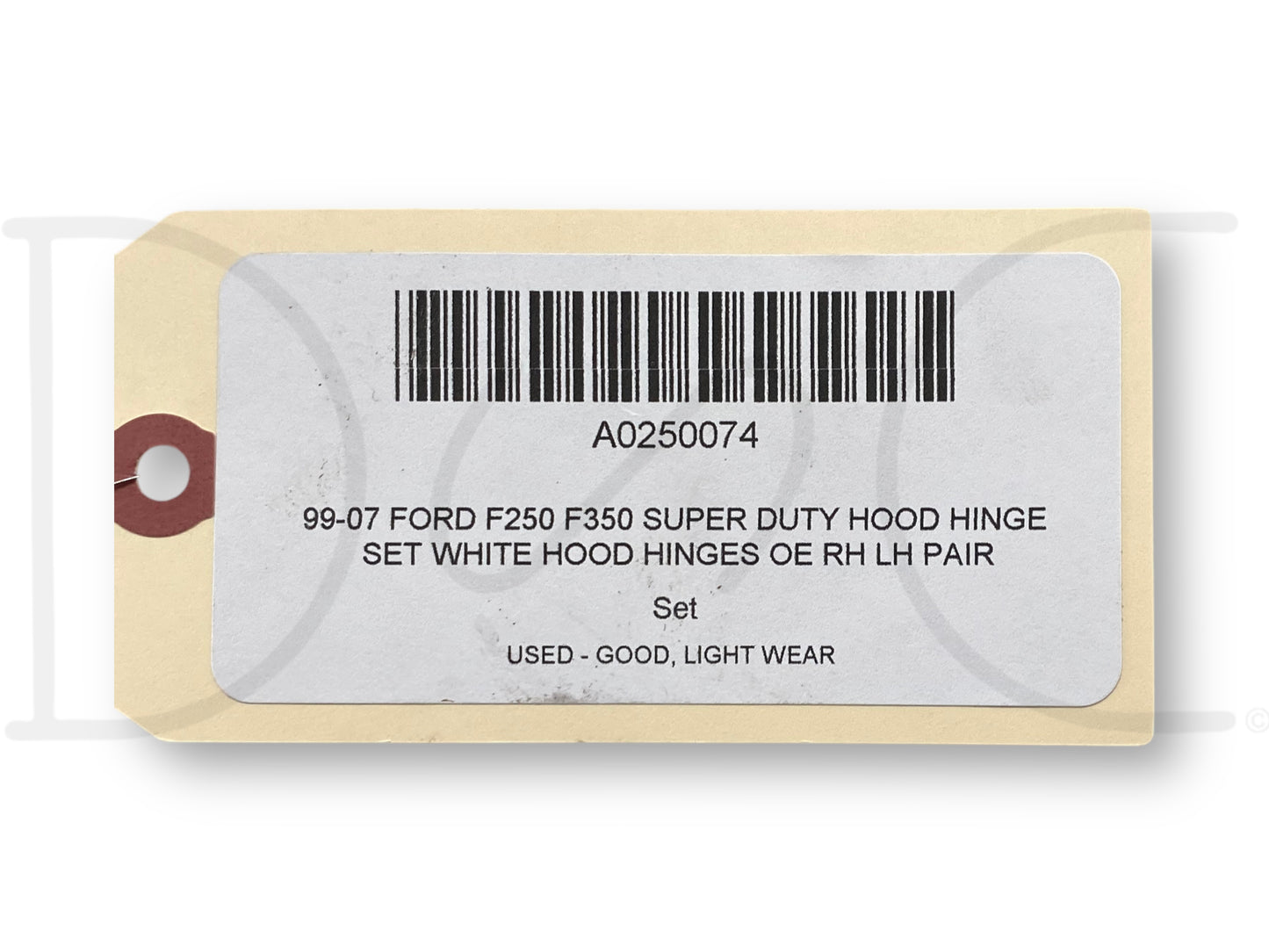 99-07 Ford F250 F350 Super Duty Hood Hinge Set White Hood Hinges OE RH LH Pair