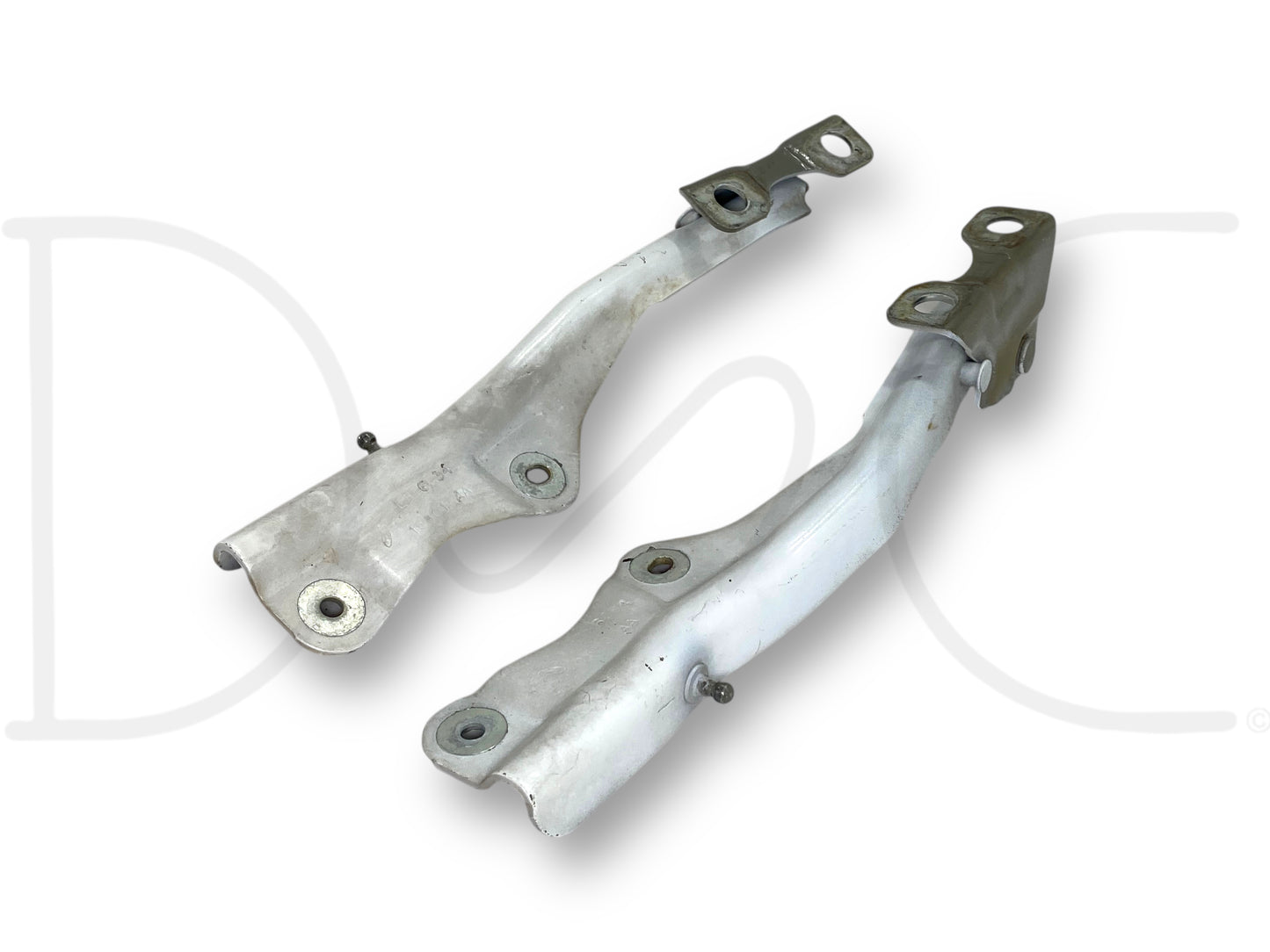 99-07 Ford F250 F350 Super Duty Hood Hinge Set White Hood Hinges OE RH LH Pair