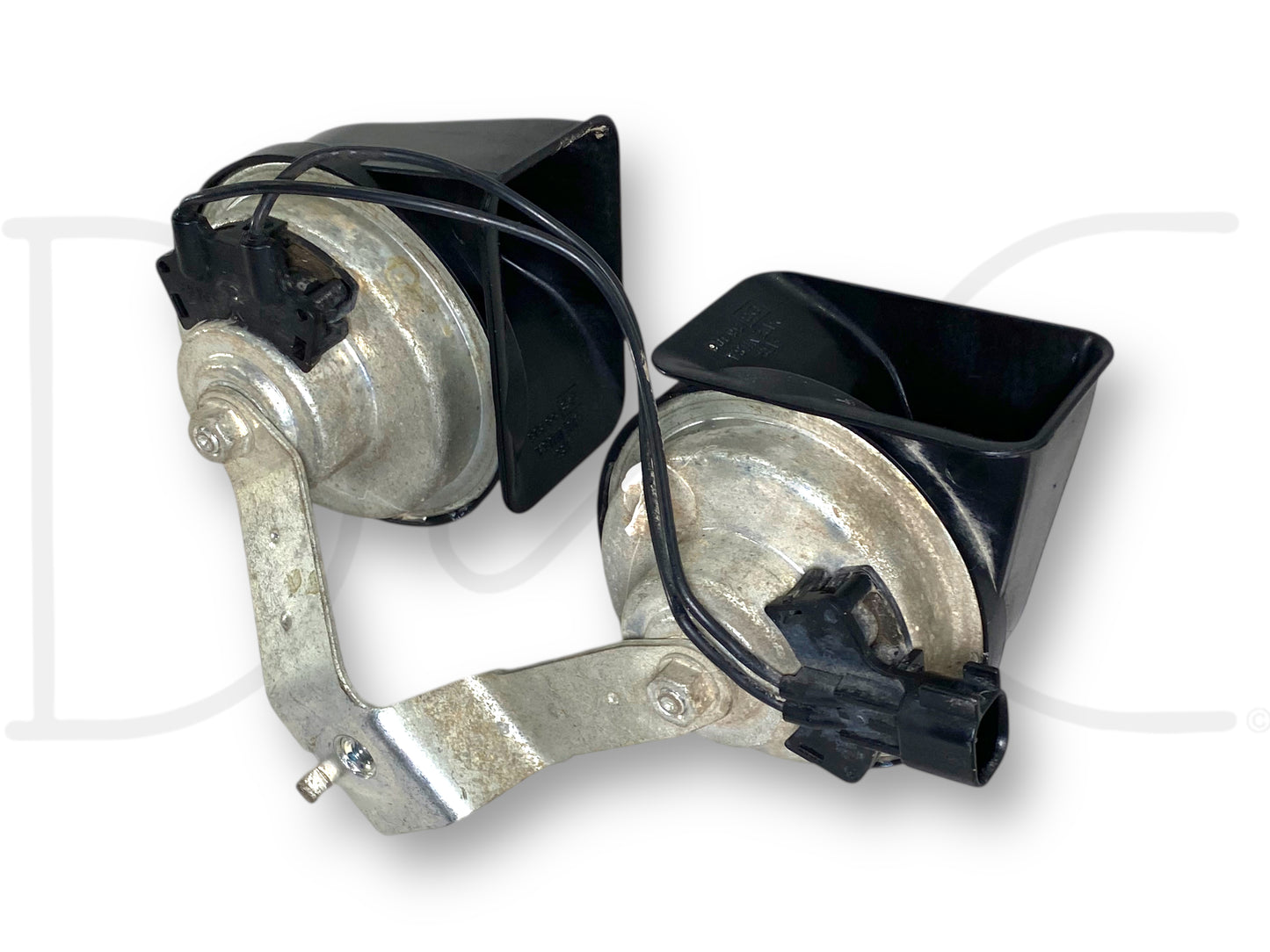 05-07 Ford F250 F350 Super Duty Horn Pair OEM Dual Note Horns