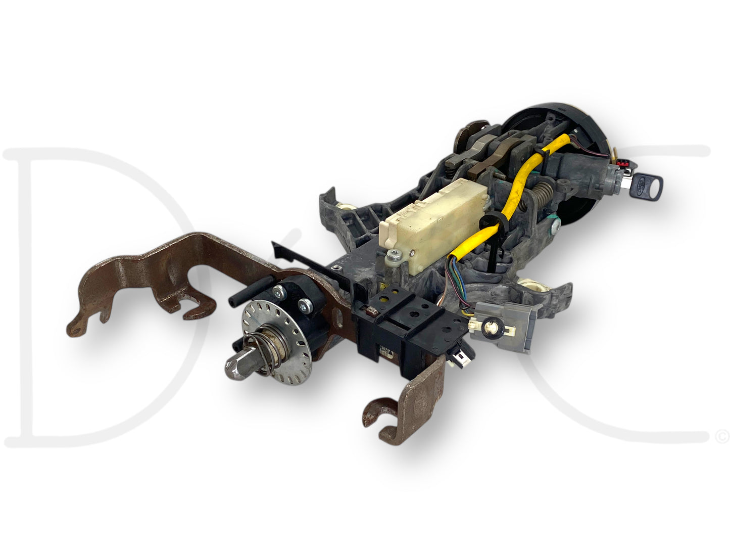 05-07 Ford F250 F350 Tilt Steering Column Auto Trans W/ Key & Clockspring OE
