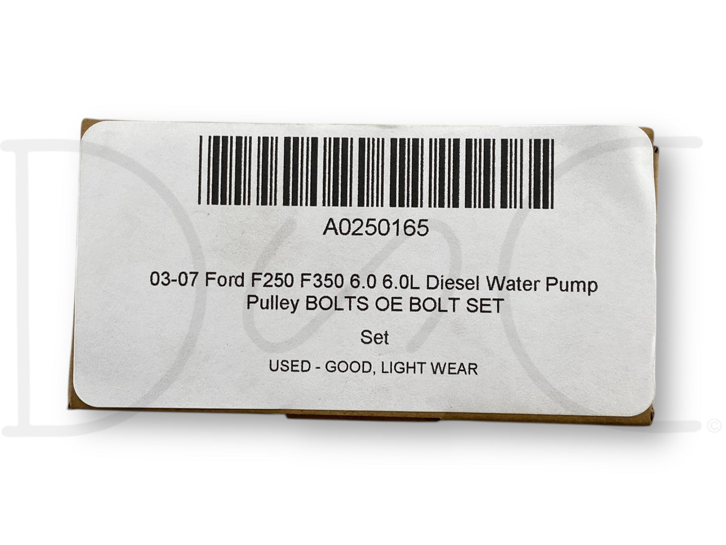 03-07 Ford F250 F350 6.0 6.0L Diesel Water Pump Pulley Bolts OE Bolt Set