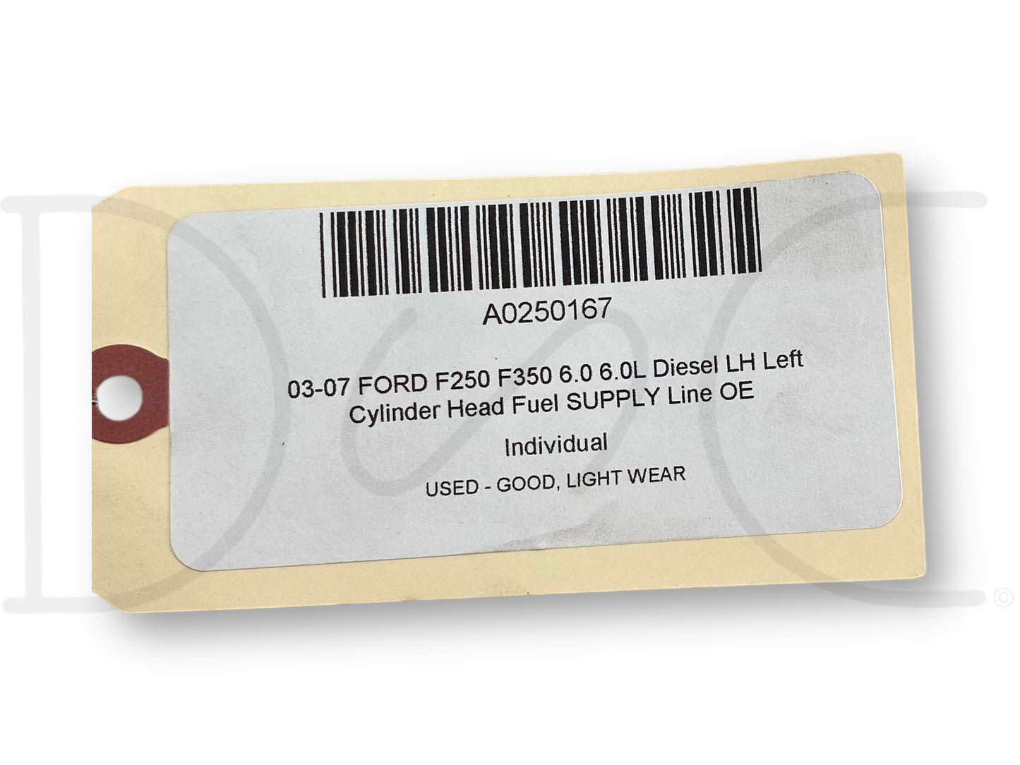 03-07 Ford F250 F350 6.0 6.0L Diesel LH Left Cylinder Head Fuel Supply Line OE