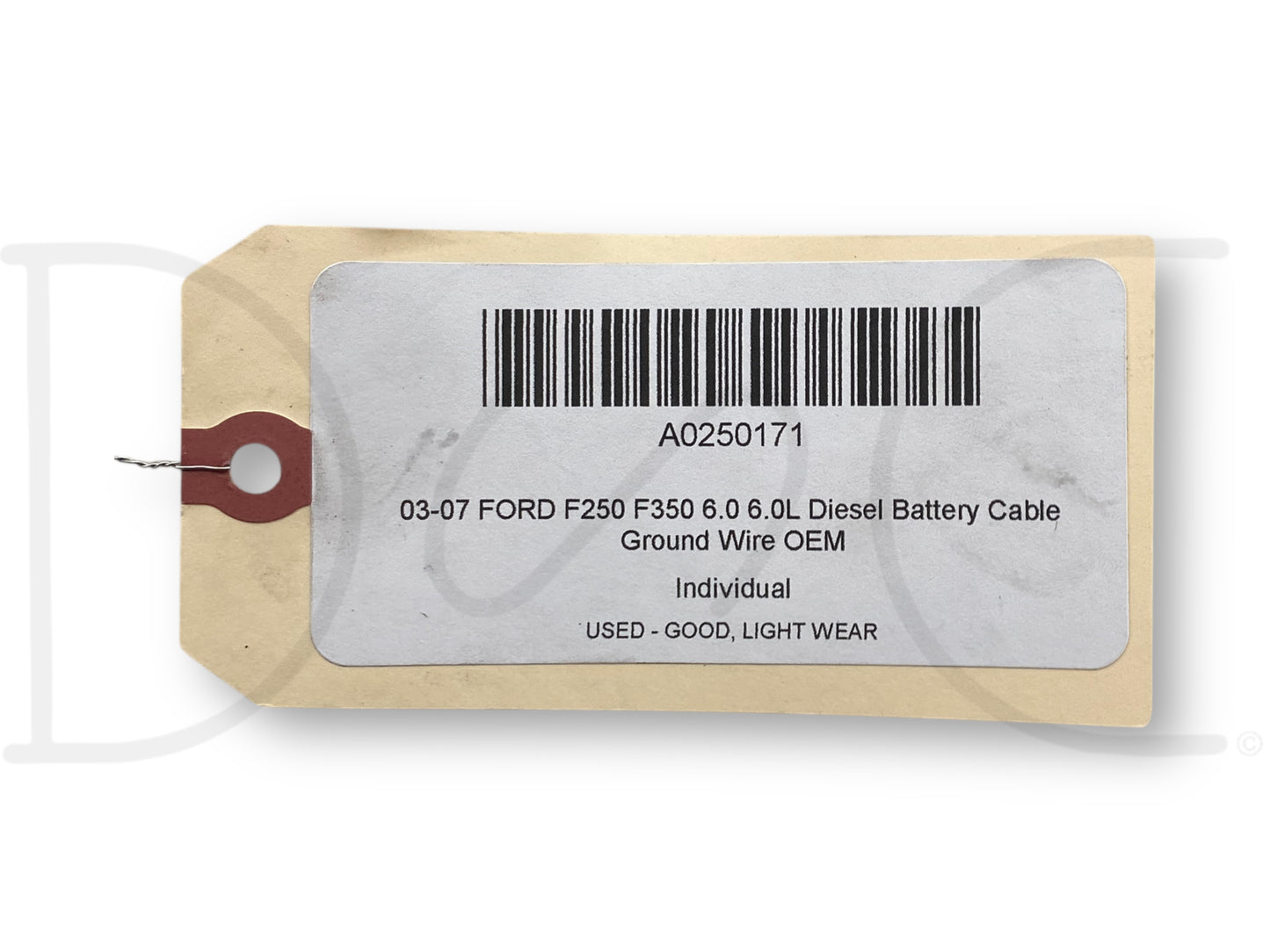 03-07 Ford F250 F350 6.0 6.0L Diesel Battery Cable Ground Wire OEM