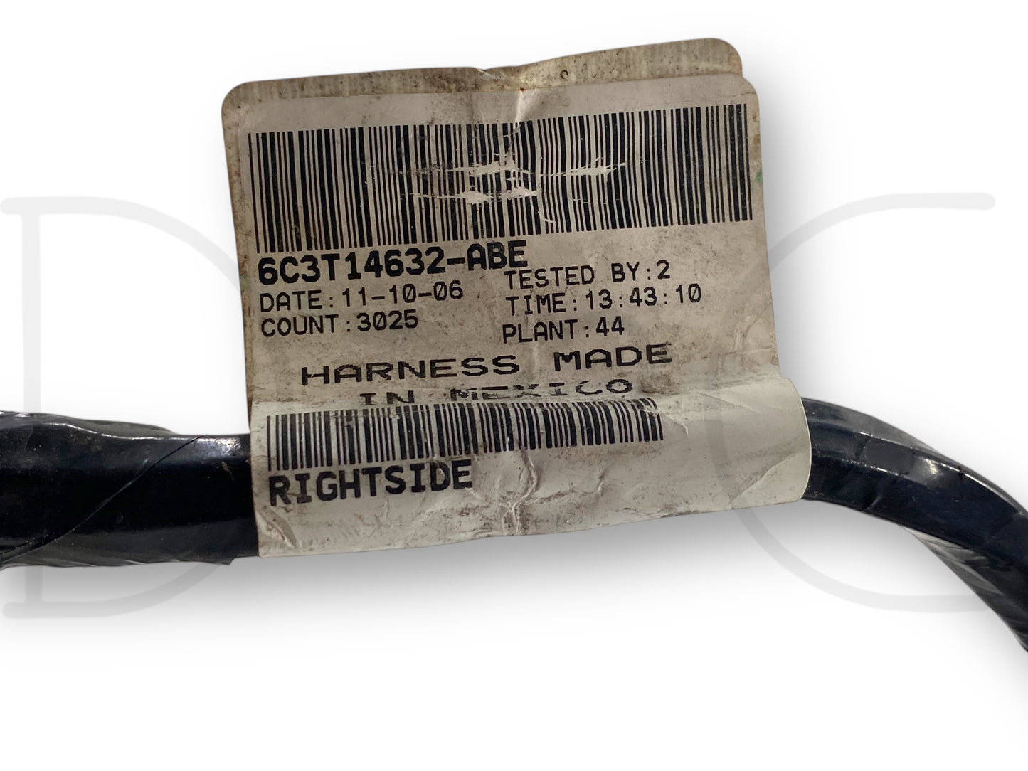 06-07 Ford F250 F350 RH Right Passenger Rear Door Wiring Harness 6C3T-14632-ABe
