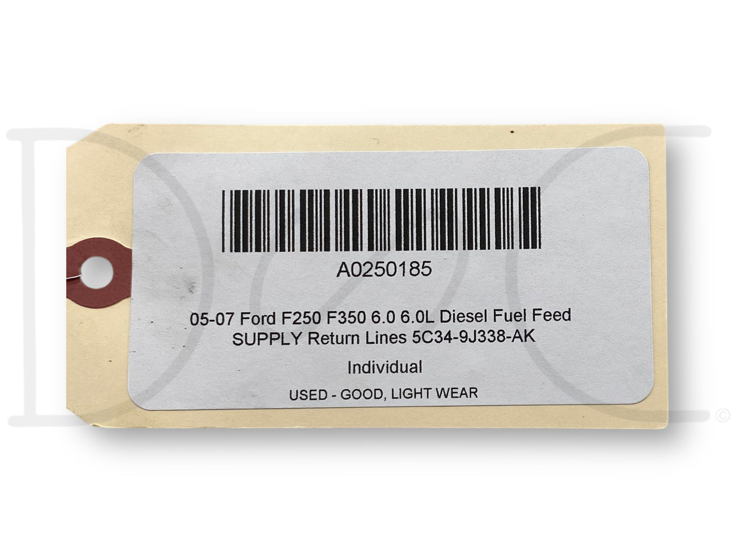 05-07 Ford F250 F350 6.0 6.0L Diesel Fuel Feed Supply Return Lines 5C34-9J338-Ak