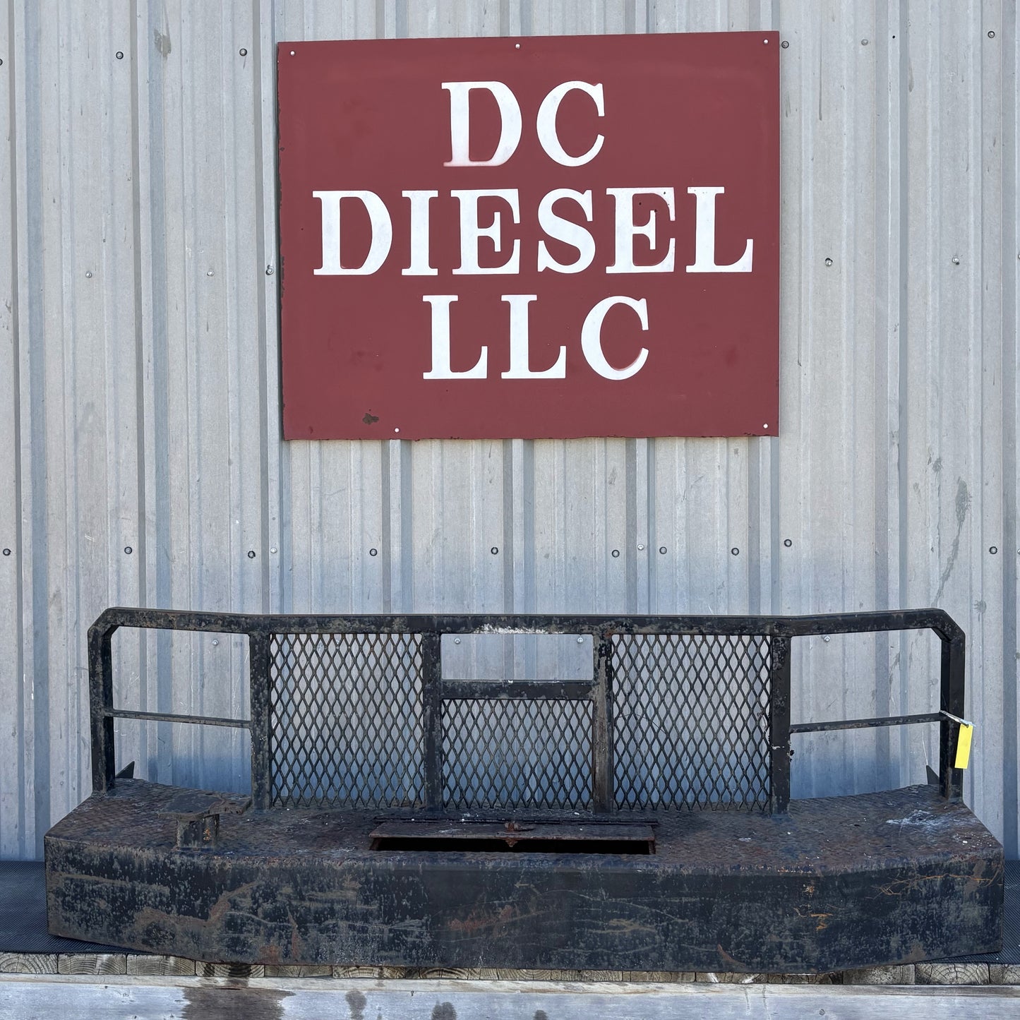 92-97 Ford F250 F350 Oilfield Platform Front Bumper Steel Full Replacement