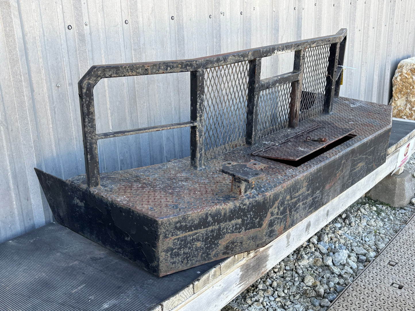 92-97 Ford F250 F350 Oilfield Platform Front Bumper Steel Full Replacement