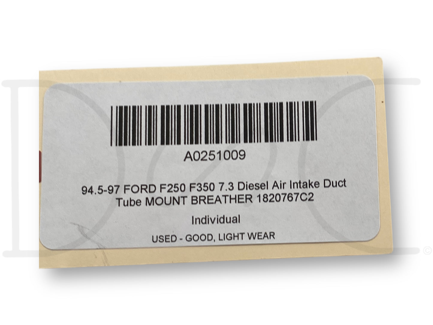 94.5-97 Ford F250 F350 7.3 Diesel Air Intake Duct Tube Mount Breather 1820767C2