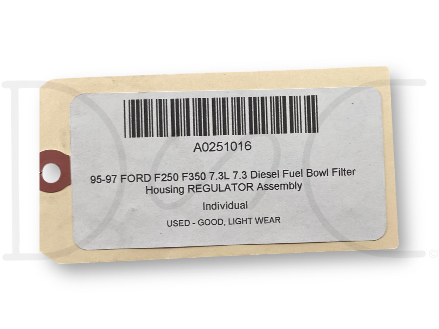 95-97 Ford F250 F350 7.3L 7.3 Diesel Fuel Bowl Filter Housing Regulator Assembly