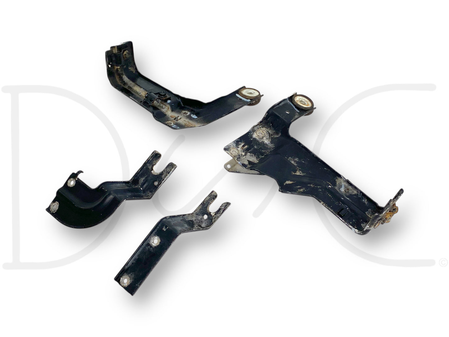 94-97 Ford F250 F350 Truck A/C Condenser Upper & Lower Bracket Set OEM