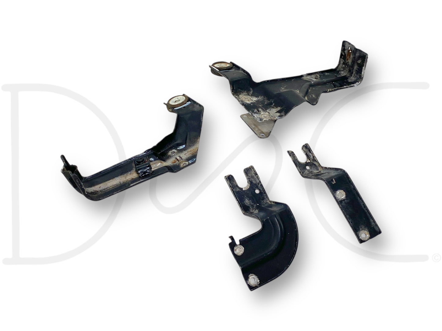 94-97 Ford F250 F350 Truck A/C Condenser Upper & Lower Bracket Set OEM
