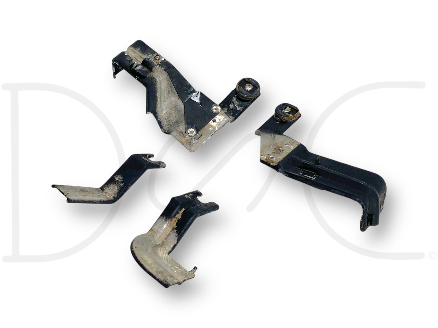 94-97 Ford F250 F350 Truck A/C Condenser Upper & Lower Bracket Set OEM