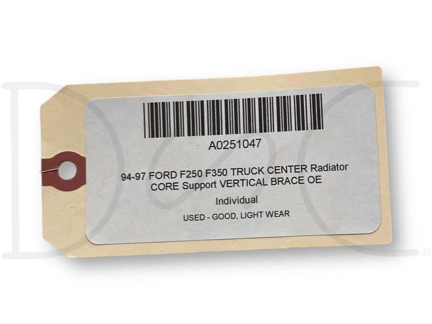 94-97 Ford F250 F350 Truck Center Radiator Core Support Vertical Brace OE
