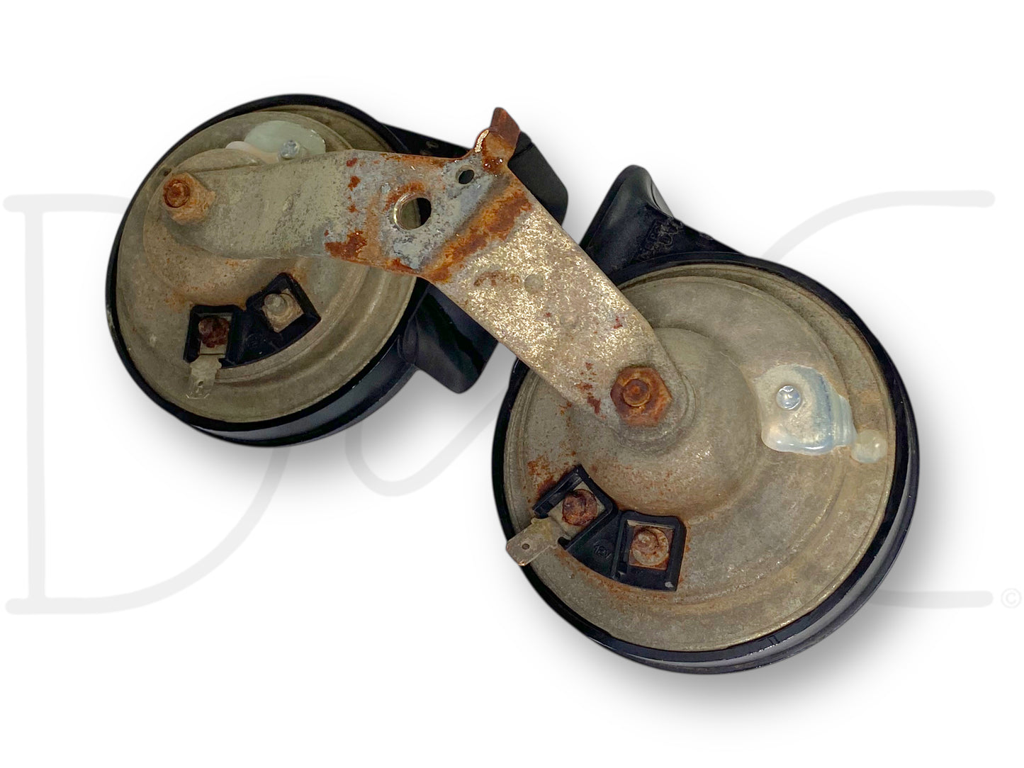 92-97 Ford F250 F350 Horn Set Hi Low Dual Tone Horns OEM