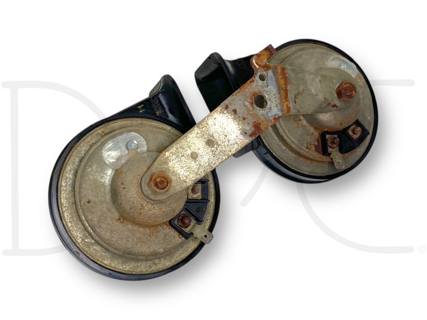 92-97 Ford F250 F350 Horn Set Hi Low Dual Tone Horns OEM