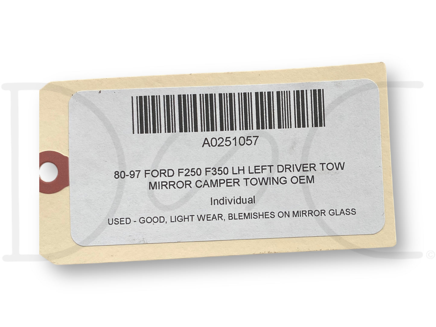 80-97 Ford F250 F350 LH Left Driver Tow Mirror Camper Towing OEM
