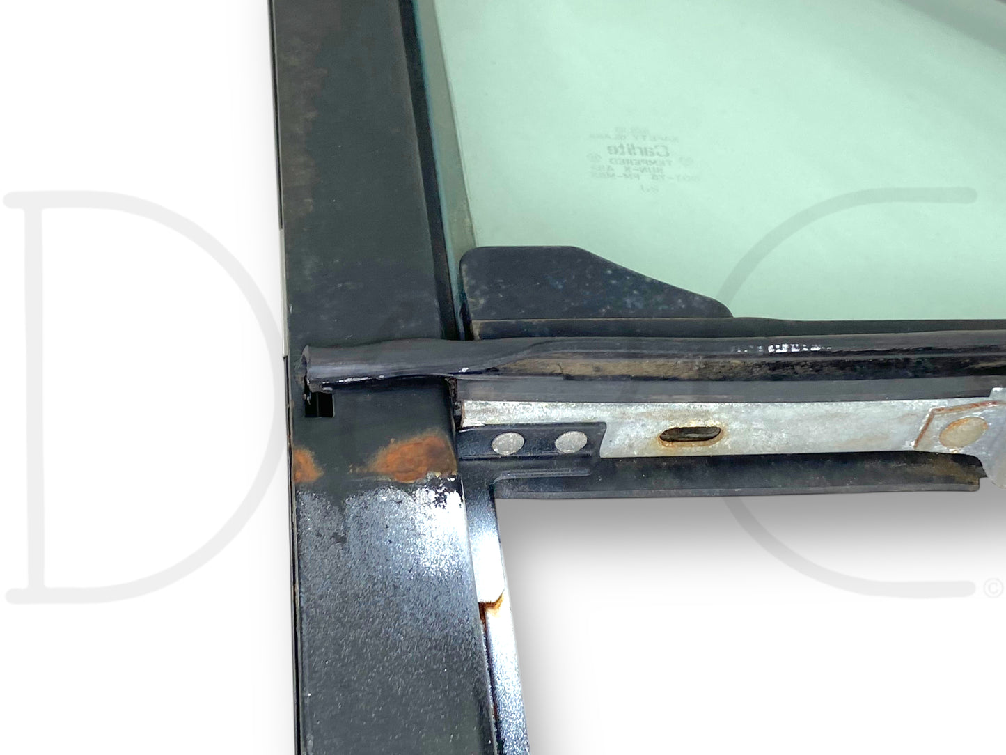 92-97 Ford F250 F350 RH Right Passenger Vent Wing Window Glass Assembly OEM