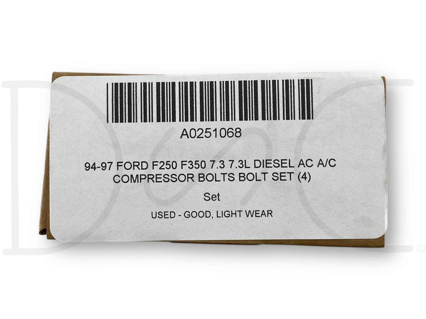 94-97 Ford F250 F350 7.3 7.3L Diesel Ac A/C Compressor Bolts Bolt Set (4)