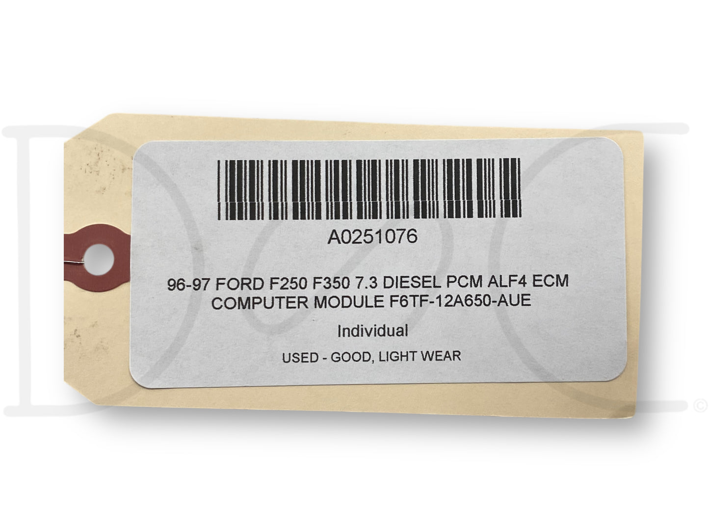 96-97 Ford F250 F350 7.3 Diesel PCM Alf4 ECM Computer Module F6Tf-12A650-Aue