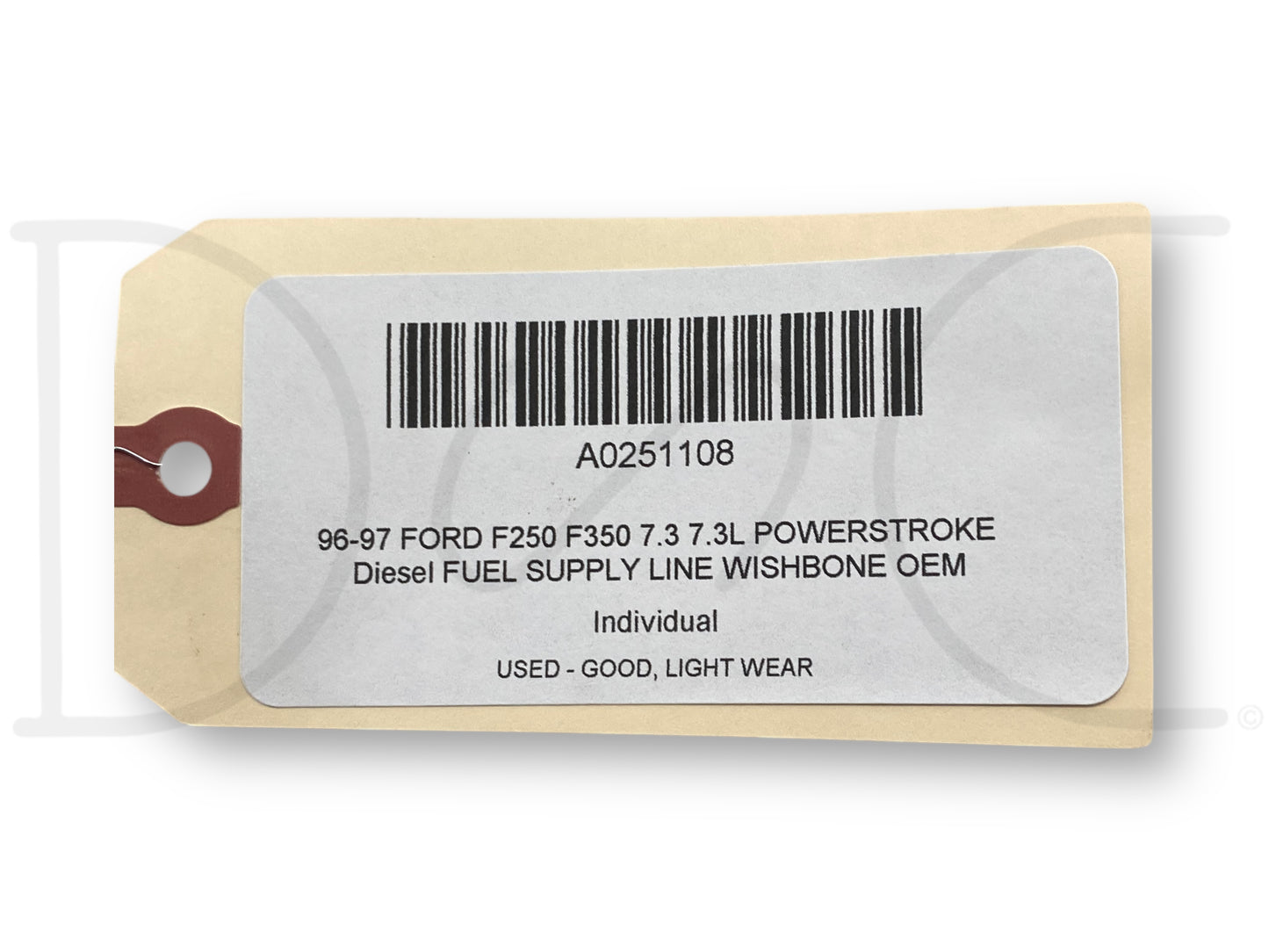 96-97 Ford F250 F350 7.3 7.3L Powerstroke Diesel Fuel Supply Line Wishbone OEM