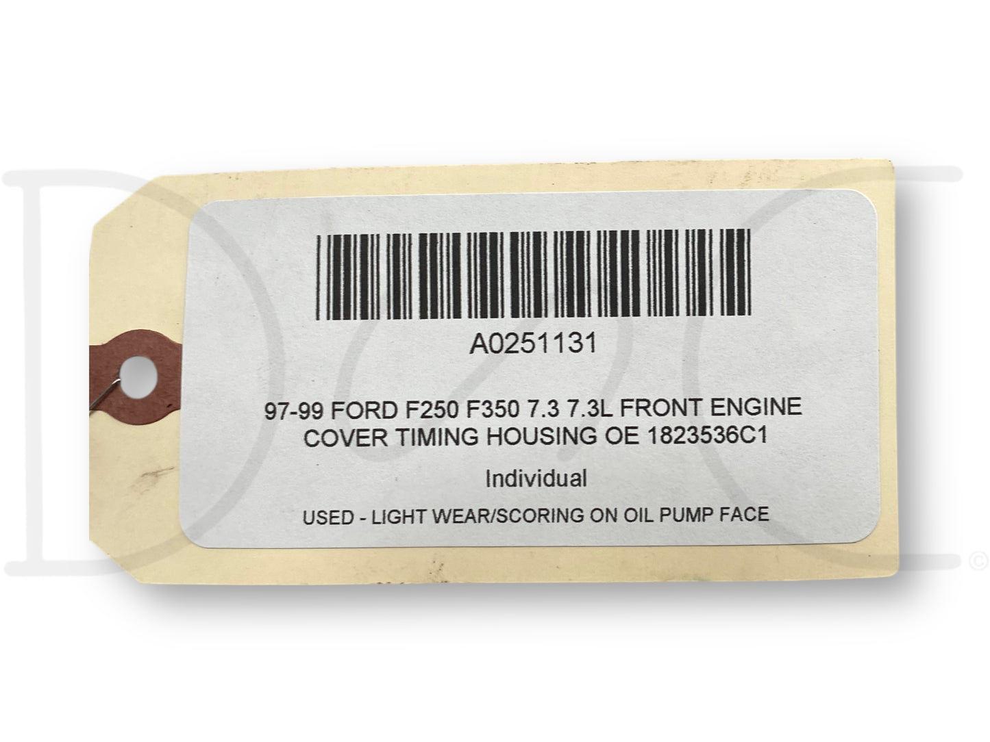 97-99 Ford F250 F350 7.3 7.3L Front Engine Cover Timing Housing OE 1823536C1
